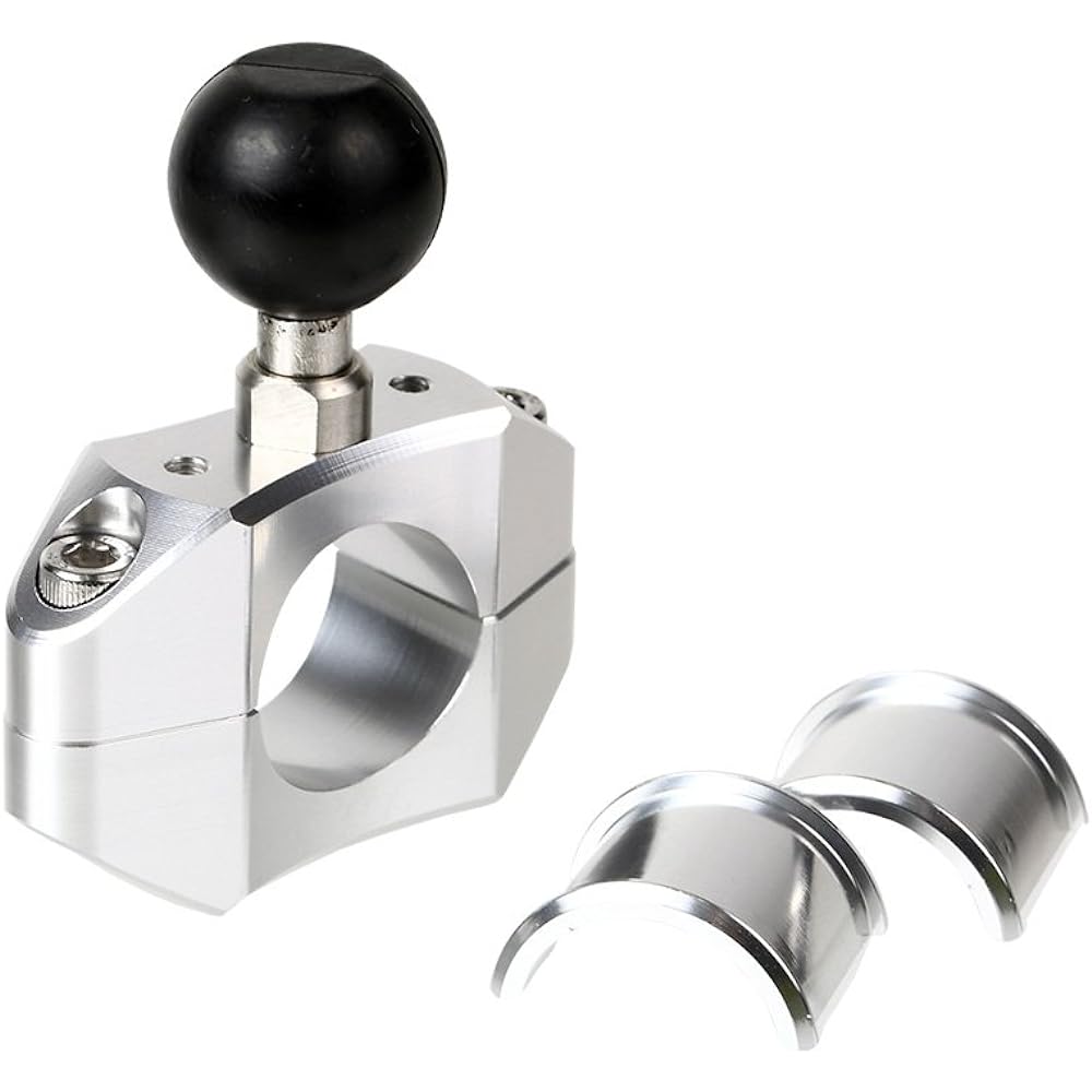 [REC-MOUNT23] Base mount (C parts) C2 pipe clamp base 22.2mm/1inch (25.4mm) Silver [SH23-C2]