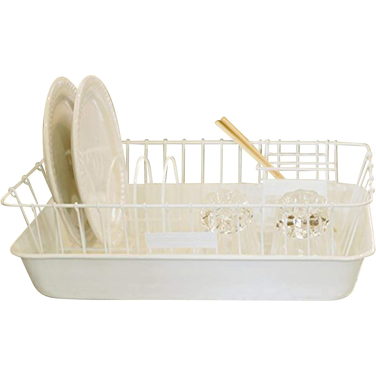 Kurashiki Design x Noda Horo Stainless steel dish rack with enamel tray