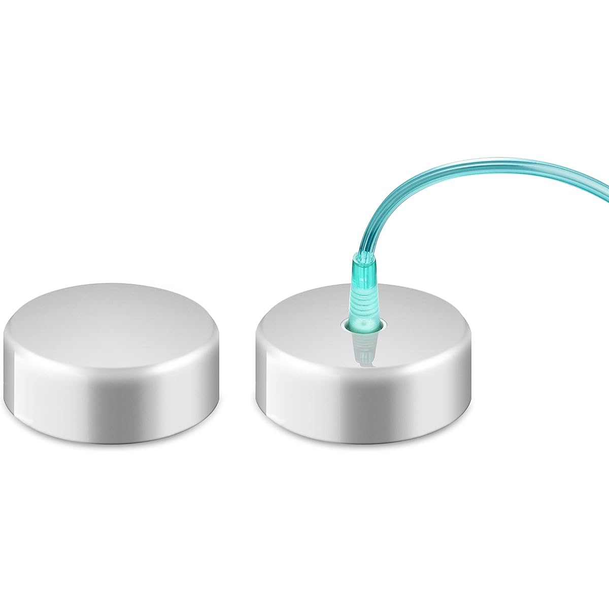 H2Life H2 Life Hydrogen Inhalation Cap Bottle Lid for Hydrogen Water Bottle Silver