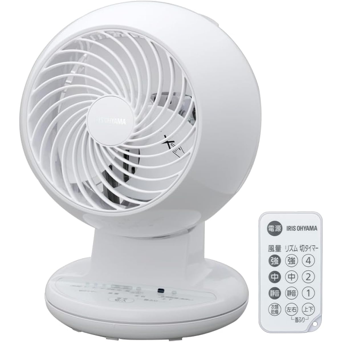 Iris Ohyama Circulator, 8 Tatami Mats, Quiet, Up/Down/Left/Right Swing, Powerful Air Blower, Remote Control Included, Timer Function, White PCF-CT152-W