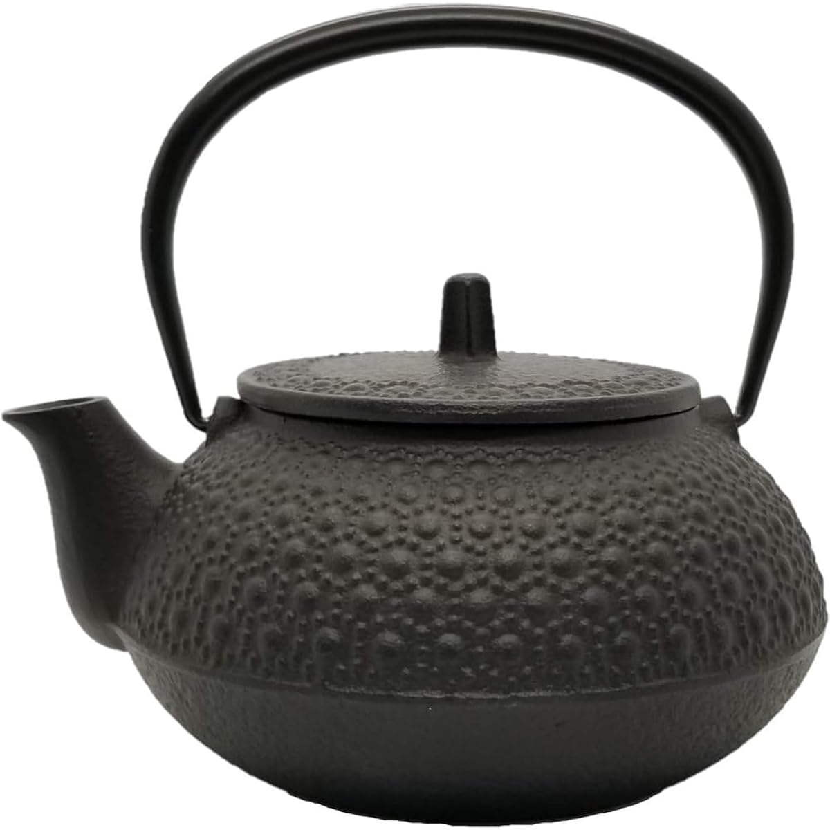 Iwachu Iron Kettle Teapot Type 5 New Turtle Shell Black Baked 0.65L No Enamel Open Fireable Nanbu Tekki 12804