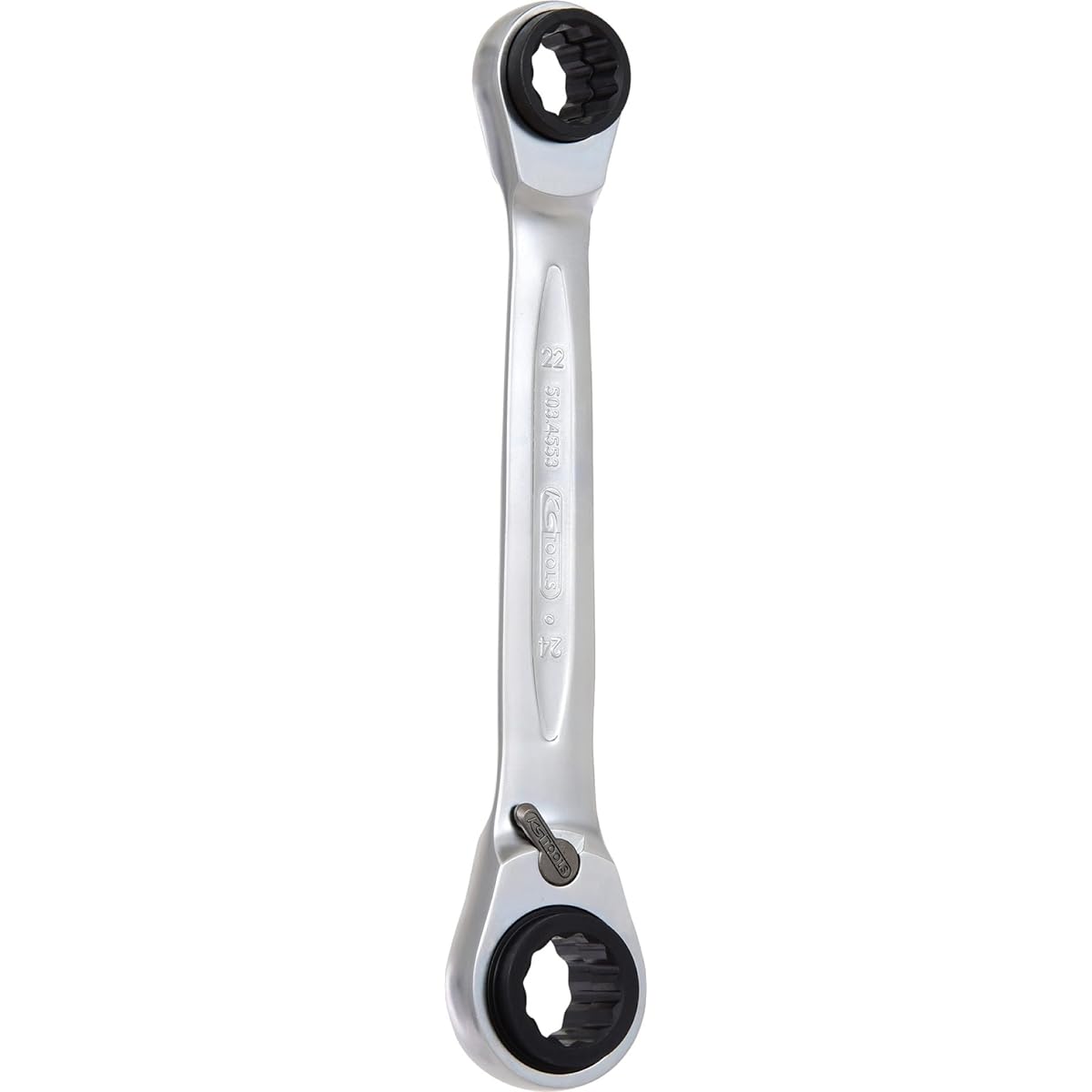 KS TOOLS Double Ratchet Ring Spanner 21x22x24x27mm Reversing 1 GEARplus 4 4 in 1 GEARplus reversing double ratchet ring spanner 21x22x24x27mm 503.4553