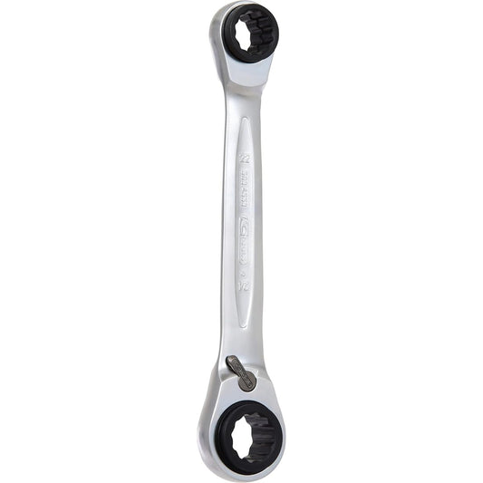 KS TOOLS Double Ratchet Ring Spanner 21x22x24x27mm Reversing 1 GEARplus 4 4 in 1 GEARplus reversing double ratchet ring spanner 21x22x24x27mm 503.4553