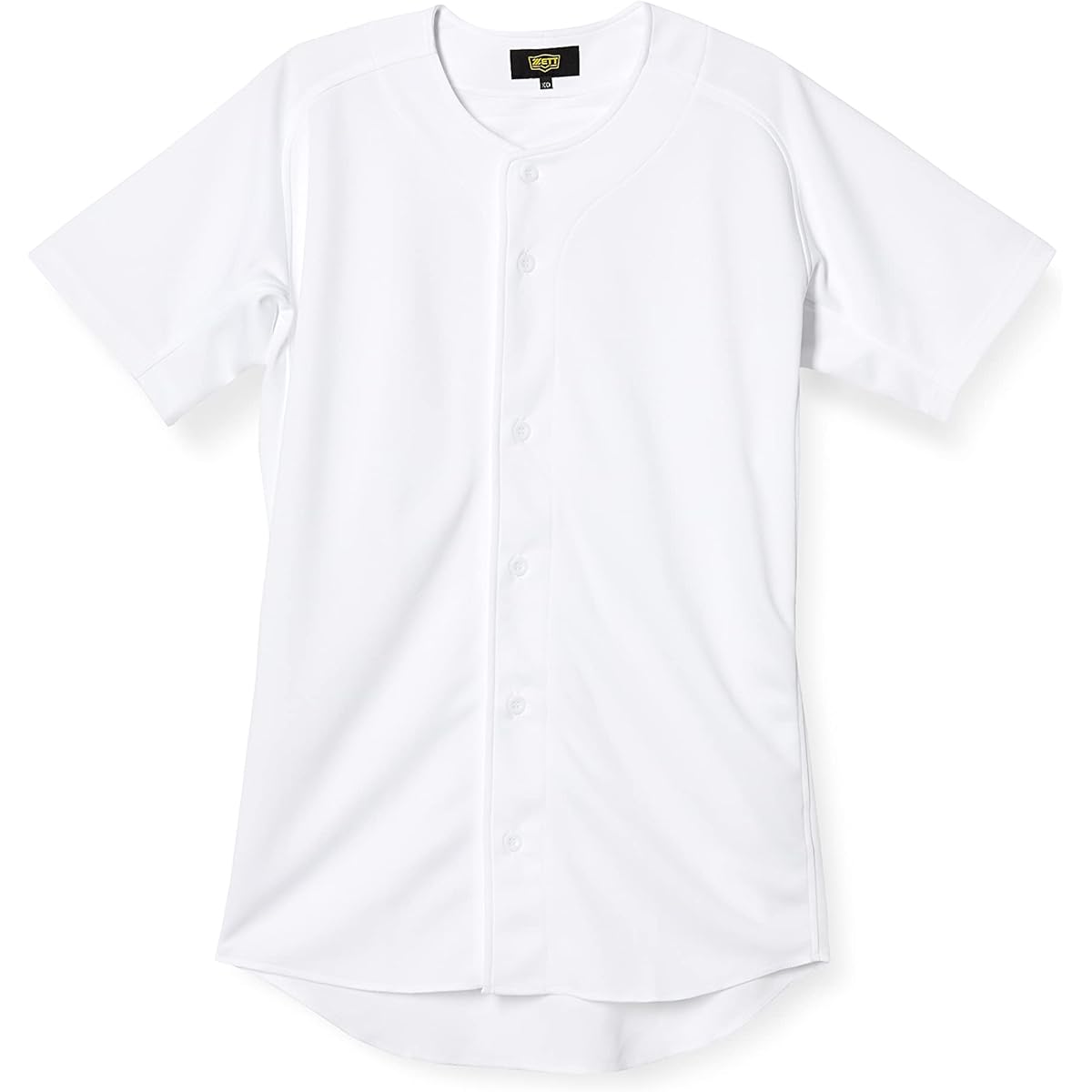 ZETT Baseball Uniform Mechapan Knit Full Open Shirt White (1100) M BU1281S