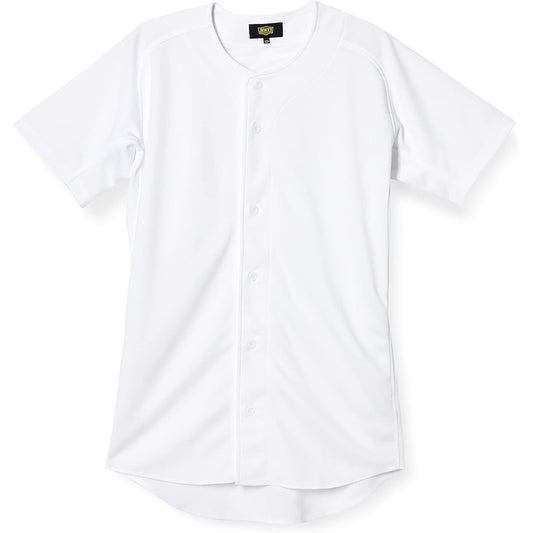ZETT Baseball Uniform Mechapan Knit Full Open Shirt White (1100) XO BU1281S