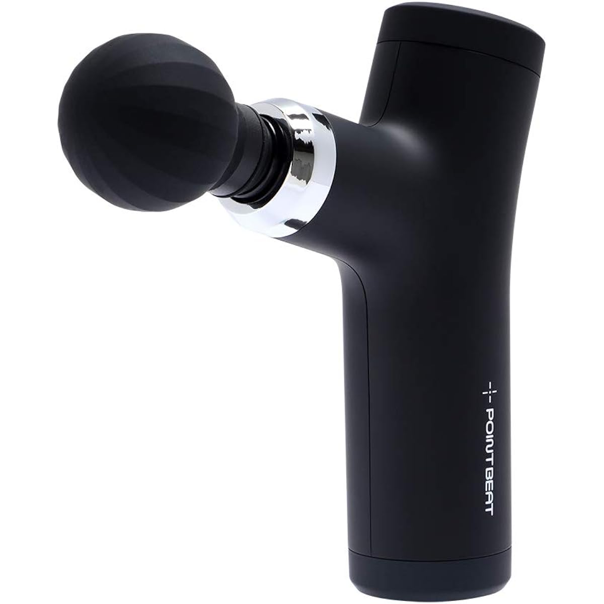 Doshisha Myofascial Release Gun Point Beat Handy Lightweight 4-Stage Vibration Rechargeable Comes with 4 Attachments Black