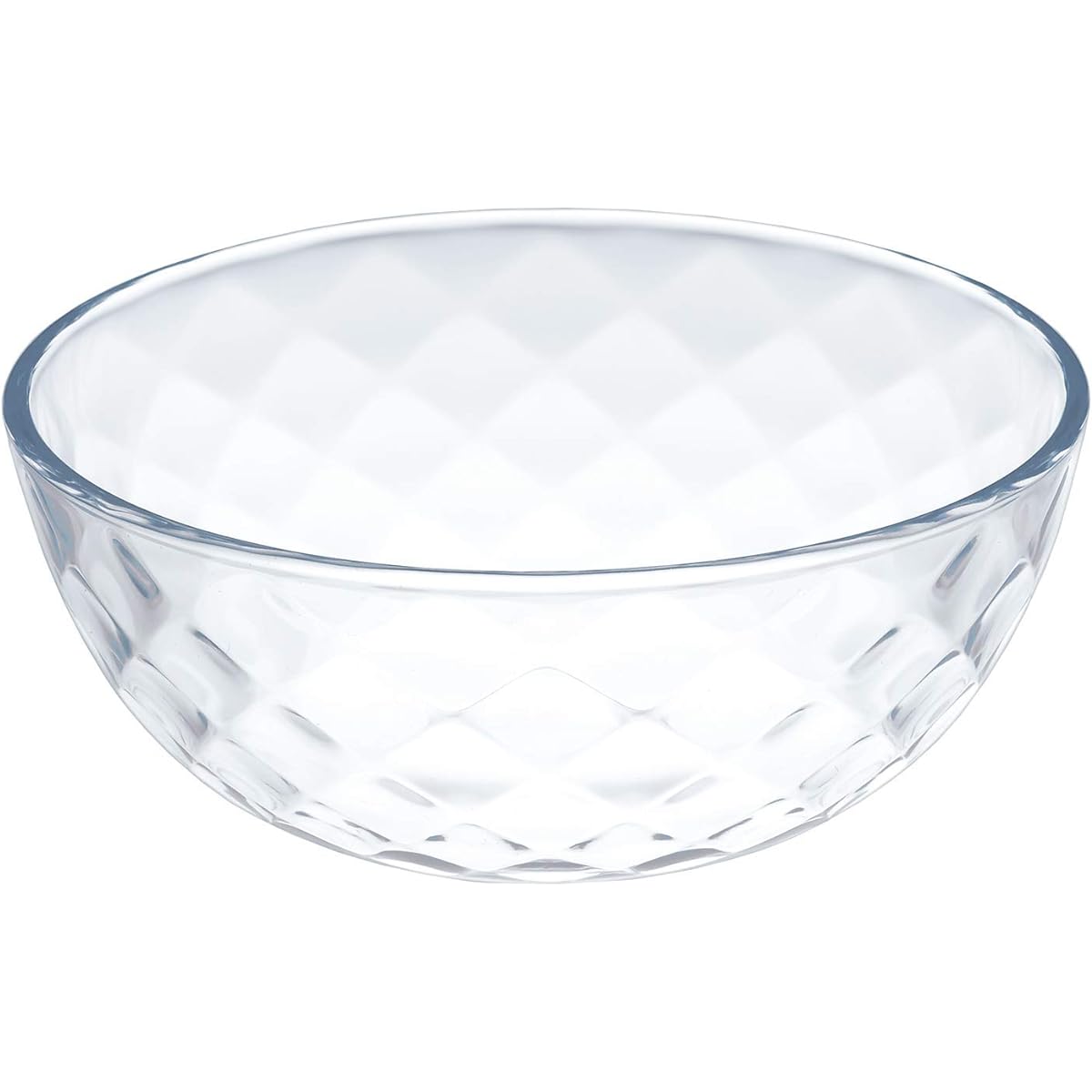Toyo Sasaki Glass Medium Bowl Refle Ball 12 Made in Japan Dishwasher Safe (Sold in Case) Clear Approx. φ12.4 x 5.0cm, Maximum Diameter Approx. 12.4cm, 48 pieces P-50323-JAN