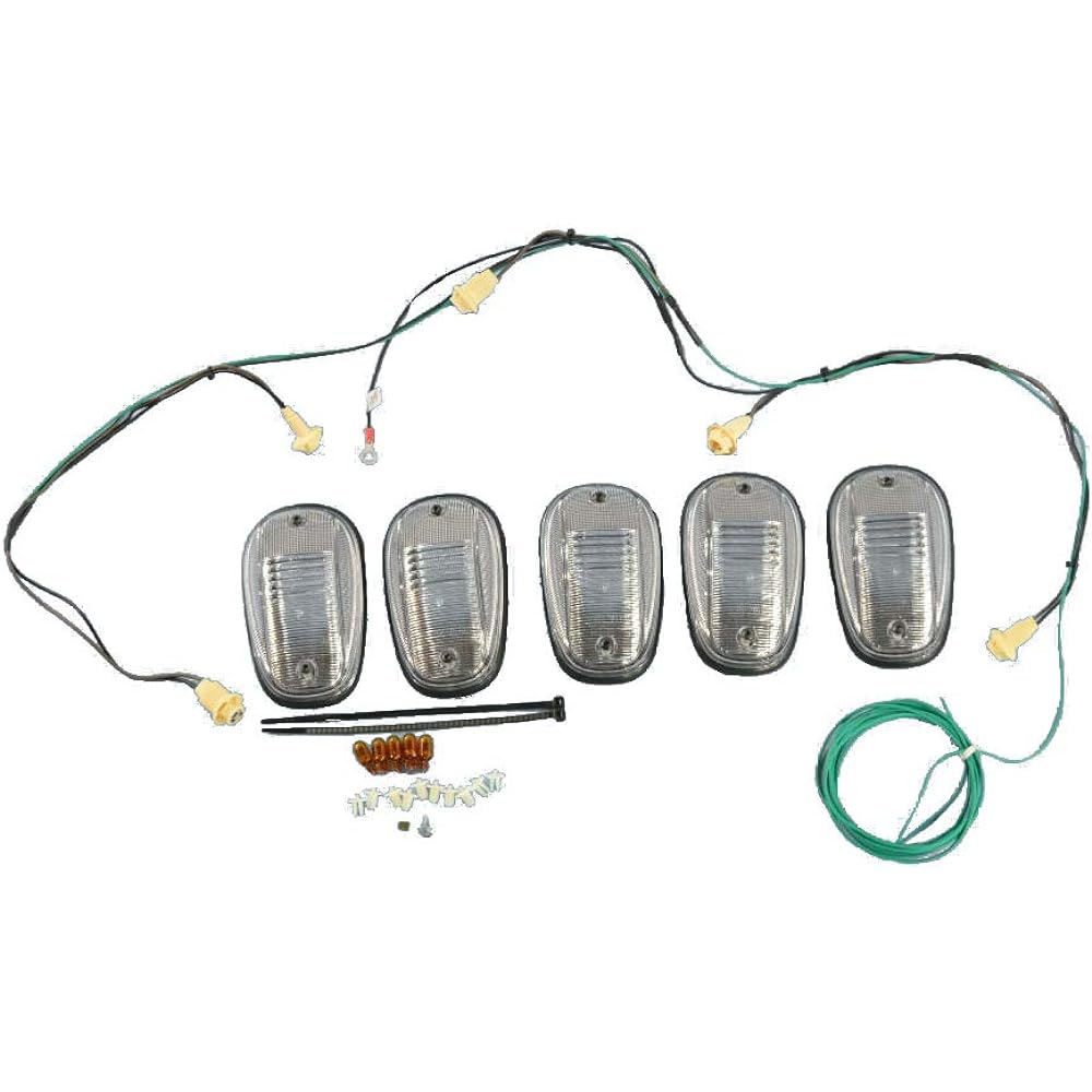 Dodge Lamb 1500 2500 3500 Roof Cab Clear Ramp Light Kit Mopar OEM