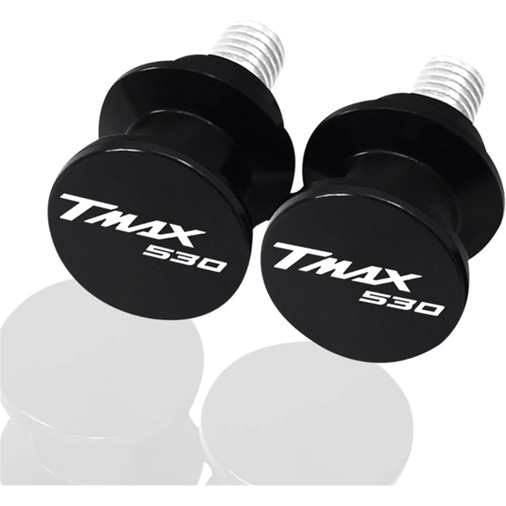 Uminino 6mm Motorcycle CNC Swingarm Spool Slider Stand Screw Accessories Yamaha T-MAX 530 560 TMAX530 SX DX TMAX560 Tech Max TMAX Swingarm Slider Spool (Size : TMAX530 Black)