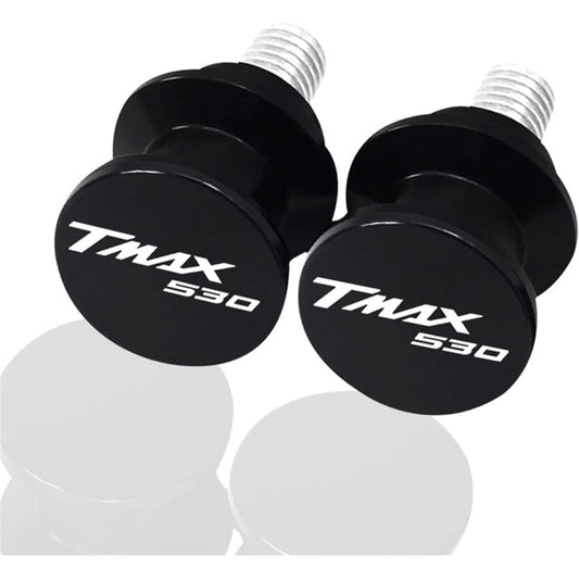 Uminino 6mm Motorcycle CNC Swingarm Spool Slider Stand Screw Accessories Yamaha T-MAX 530 560 TMAX530 SX DX TMAX560 Tech Max TMAX Swingarm Slider Spool (Size : TMAX530 Black)