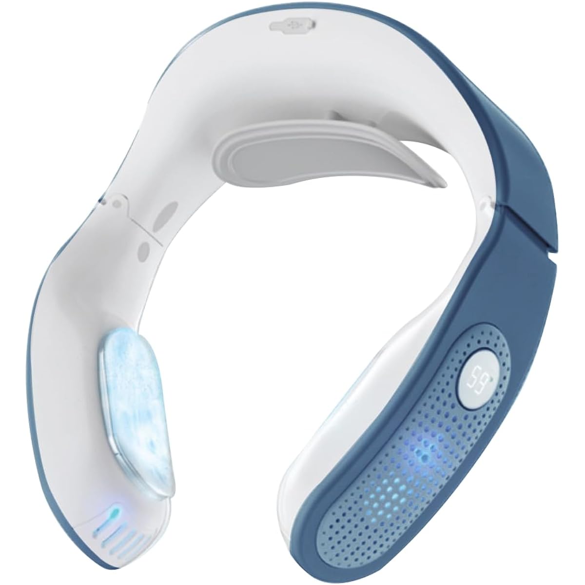 [Domestic Genuine Product] Neck Heater, Neck Cooler, Neck Warmer, QOOLA Cooling, Heating, For Winter/Summer, Rapid Cooling, Peltier Device, Automatic Temperature Adjustment, Hands-free, Neck Cooler, Fast Charging, 3000mAh Large Capacity Battery, Gift for