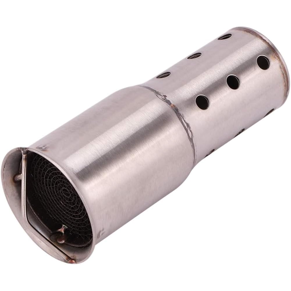 Motorcycle Exhaust Pipe Muffler 51mm DB Killer Silencer Muffler Baffle Motorcycle Exhaust Pipe Baffle Muffler Stainless Steel Noise Eliminator Universal Insert Baffle Silencer(2)