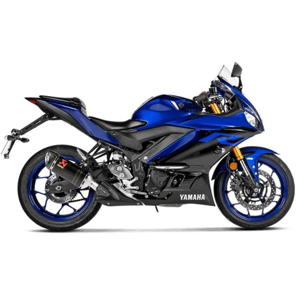 AKRAPOVIC Option Carbon Heat Shield for Slip-on YZF-R25(14-19), YZF-R3(15-19), MT-25(15-19), MT-03(15-19) P-HSY3SO1