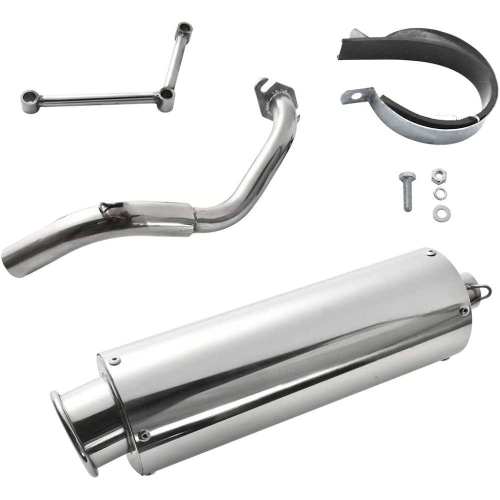 INEX Deep Bass Sound Stainless Steel Muffler AF34 AF35 Live Dio SR/ZX Silver