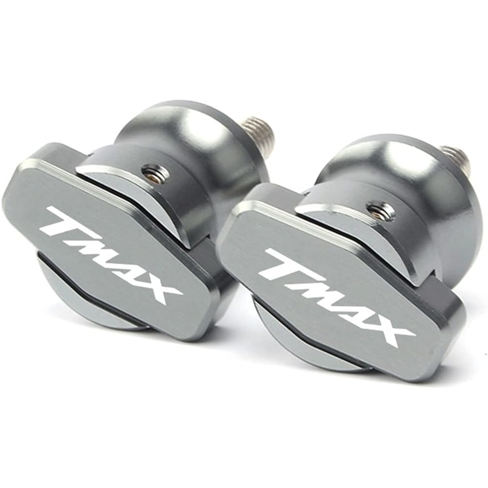DEMUR Motorcycle CNC Swingarm Slider Spool 2pcs 6mm Stand Screw Paddock For Yamaha TMAX530 TMAX500 T-MAX530 T-MAX TMAX 530 500 Swingarm Slider Spool (Size: Titanium)