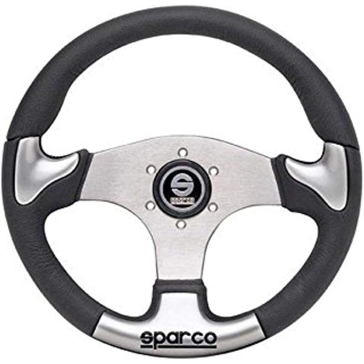 Sparco/Sparco P222 Black (Silver Insert)/Silver Spoke