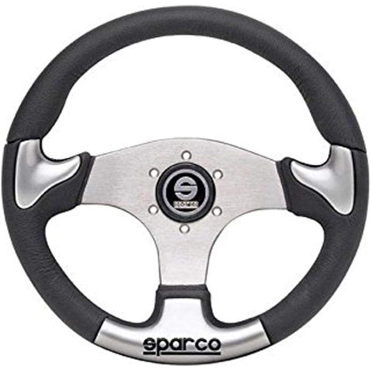 Sparco/Sparco P222 Black (Silver Insert)/Silver Spoke