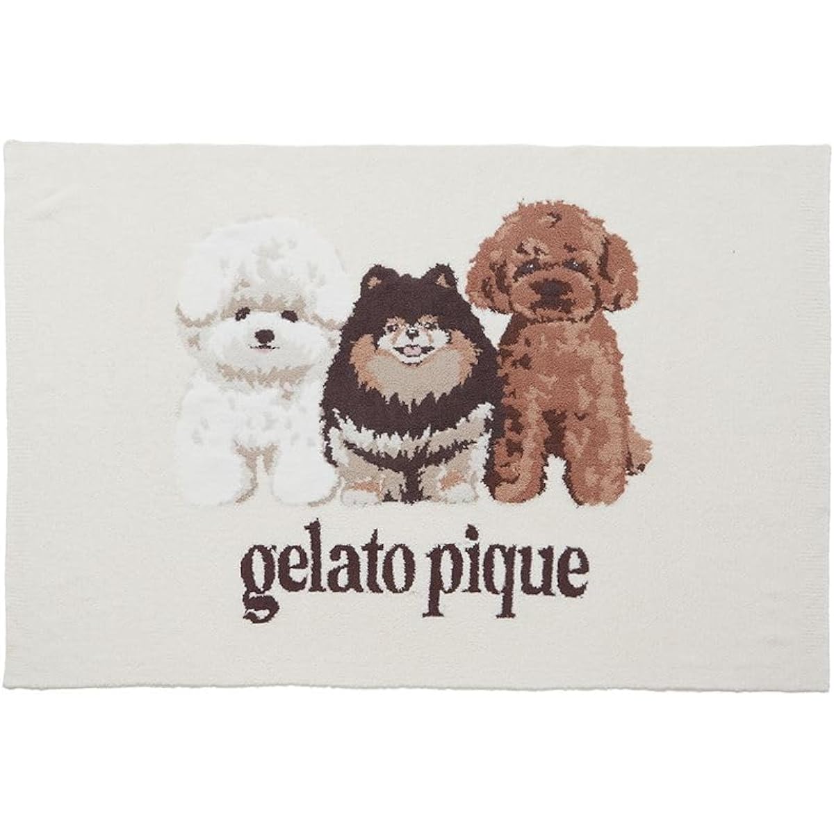 [Gelato Pique] Powder DOG3 pattern JQD blanket