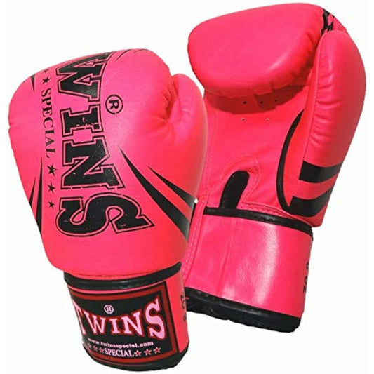 Twins Boxing Gloves PU Leather DM31 Dark Pink