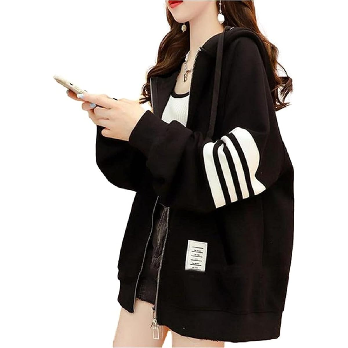 [Kuro & Ardor] Thin, Loose, Oversized Hoodie, Women's Sweatshirt, Casual