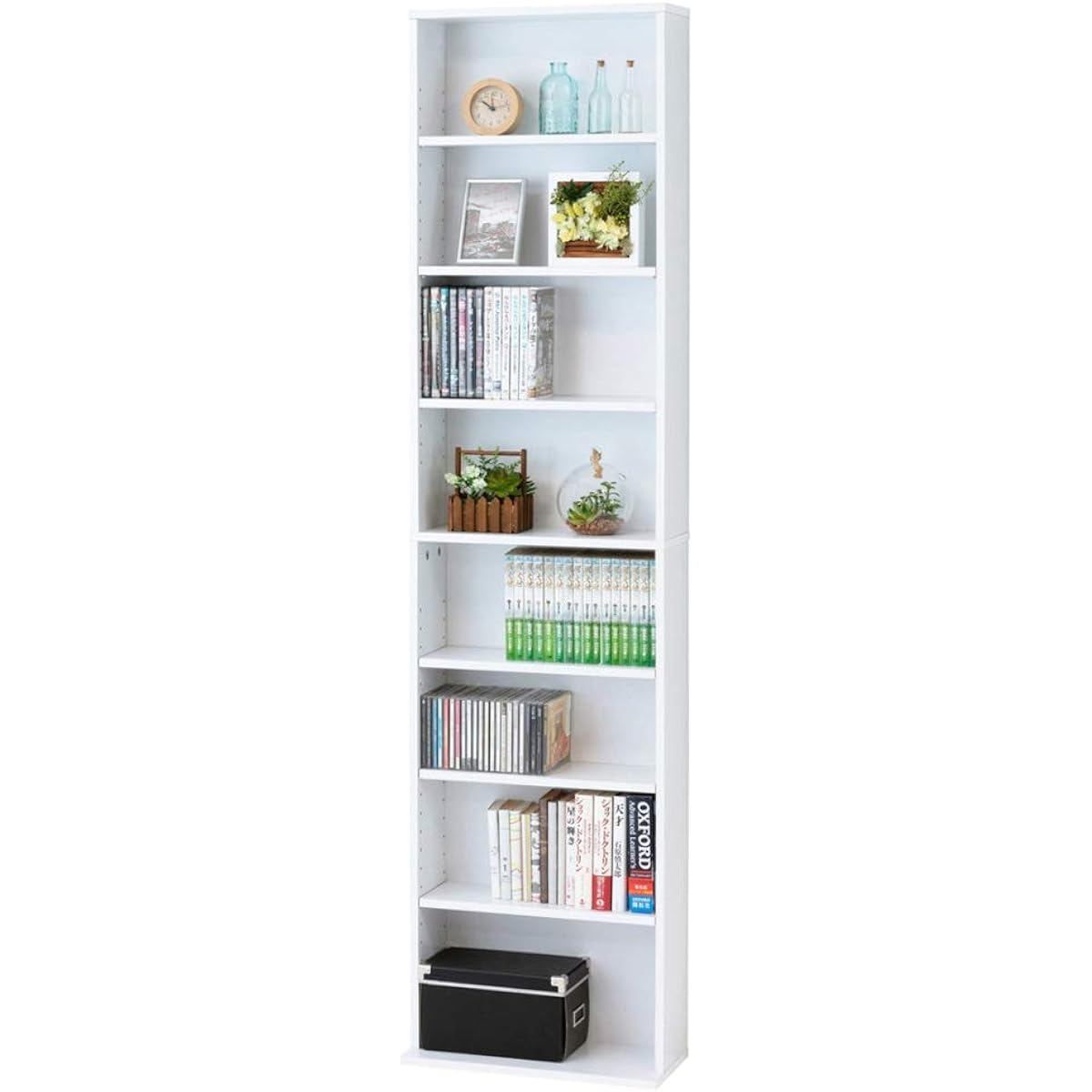 Kuroshio Bookshelf White Width 45cm Bookshelf Comic Storage Rack 039365