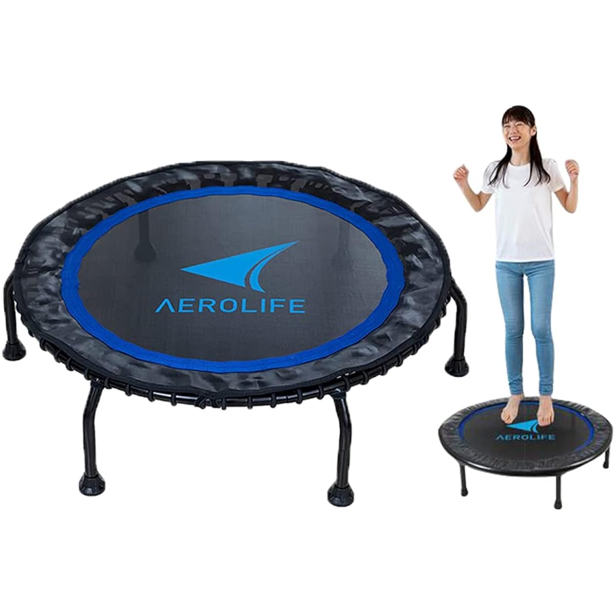 [Official] Aerolife Trampoline Home Jumping Premium DR-6800 92cm Load Capacity 100kg Exercise Fitness For Children Adults Indoors Home Quiet Exercise Large Large Durable DR-6800