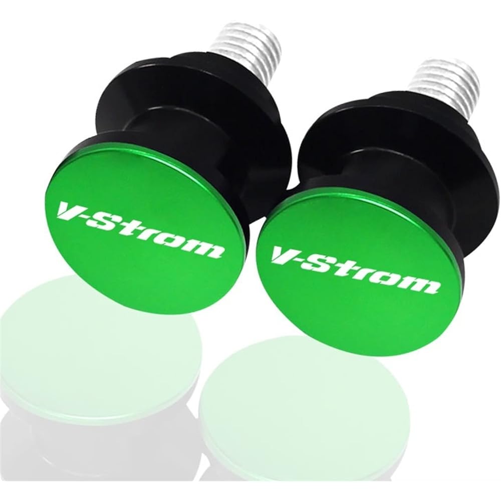 DOOREX 8mm Motorcycle CNC Swingarm Spool Stand Screw Slider Accessories Suzuki V-Strom650 V-Strom 650 VStrom 250 1000 1050 XT DL Swingarm Slider Spool (Size: B Green)