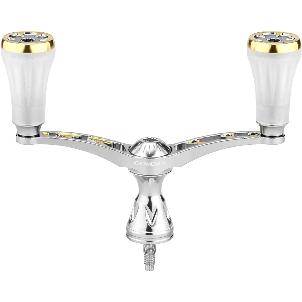 Gomexus Double Handle 92mm Compatible with Shimano Daiwa Spinning Reel Titanium Knob