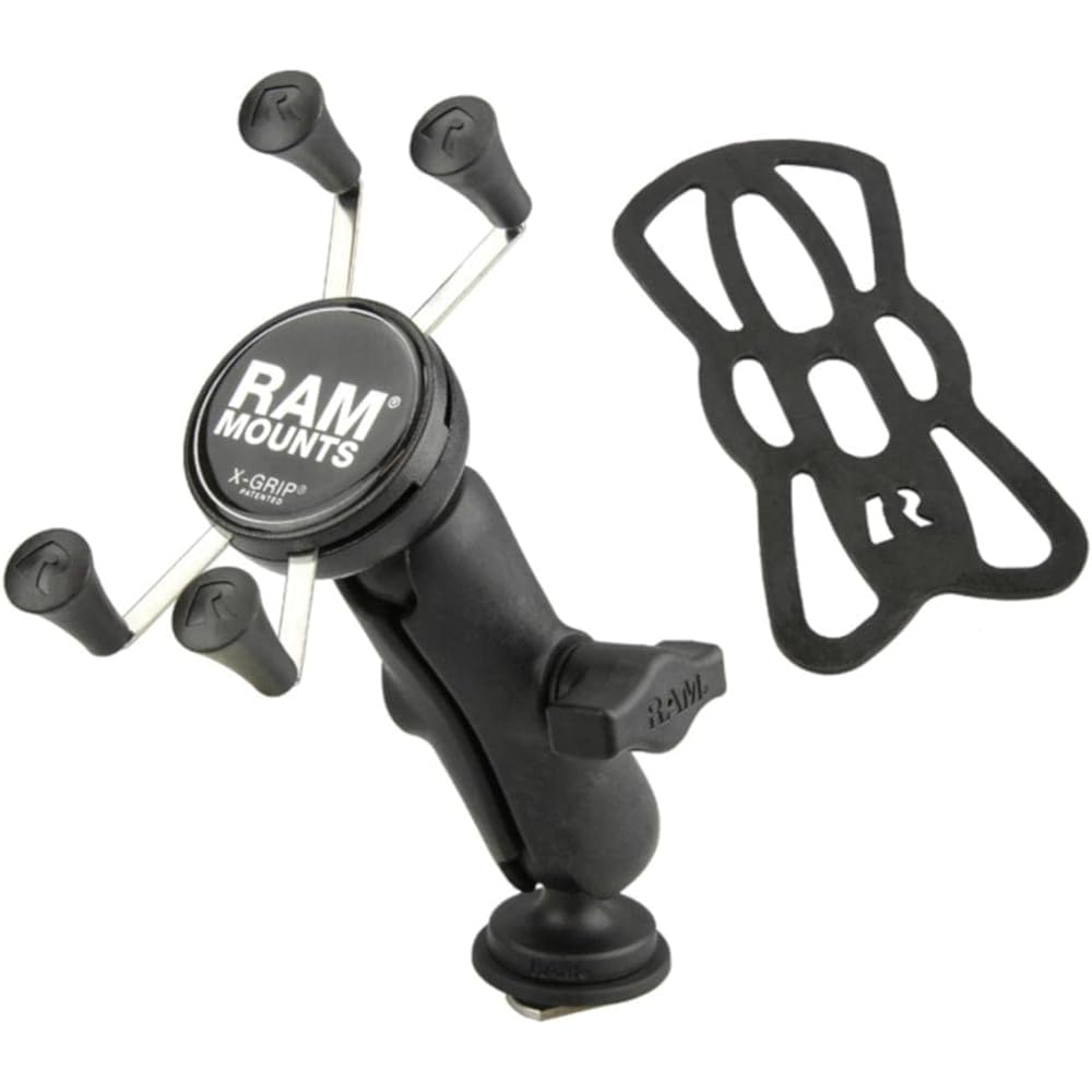 RAM MOUNTS X Grip & Trackball Base Set for Smartphone Standard Arm 1 Inch Ball RAP-HOL-UN7B-354-TRA1U