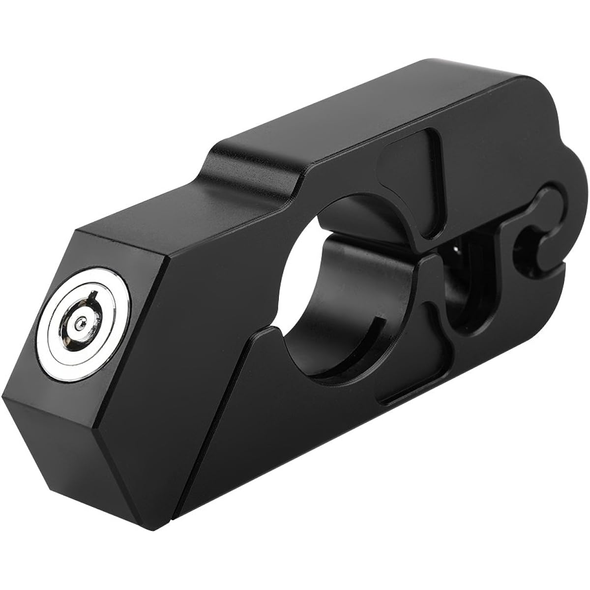 Motorcycle Brake Lever Lock Universal CNC Aluminum Alloy Motorcycle Grip Lock Handlebar Brake Lever Security Lock with Key Anti-Theft Black for Motorcycle ATV Scooter Dirt Bike