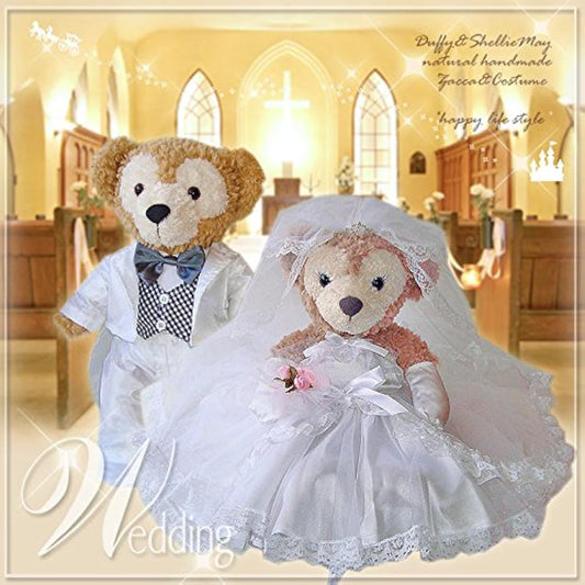 Duffy & Shellie May S size 43cm Welcome Bear Welcome Doll with wedding dress and suit value pair set 14F12