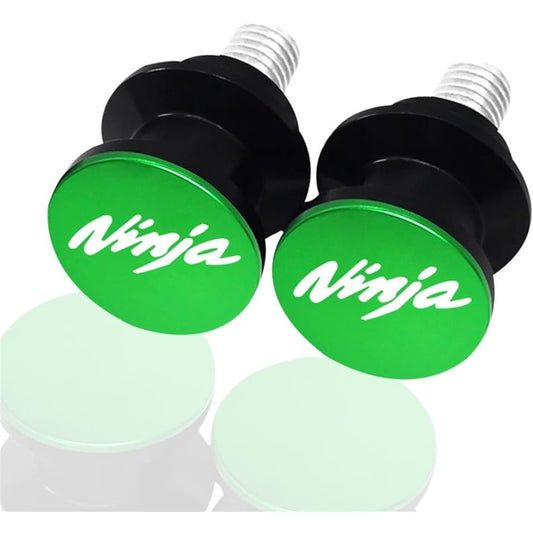 DOOREX M8 Motorcycle CNC Swing Arm Spool Stand Screw Slider for Kawasaki Ninja 400 650 1000/1000SX Ninja400 Ninja650 Ninja 1000/1000SX Swing Arm Slider Spool (Size : Green)