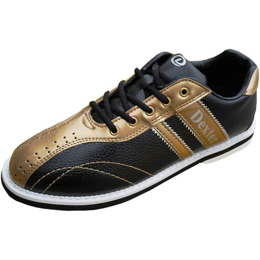 (Dexter) Bowling Shoes Ds38 Black/Gold 25.5cm Right Throwing [Bowling Shoes]