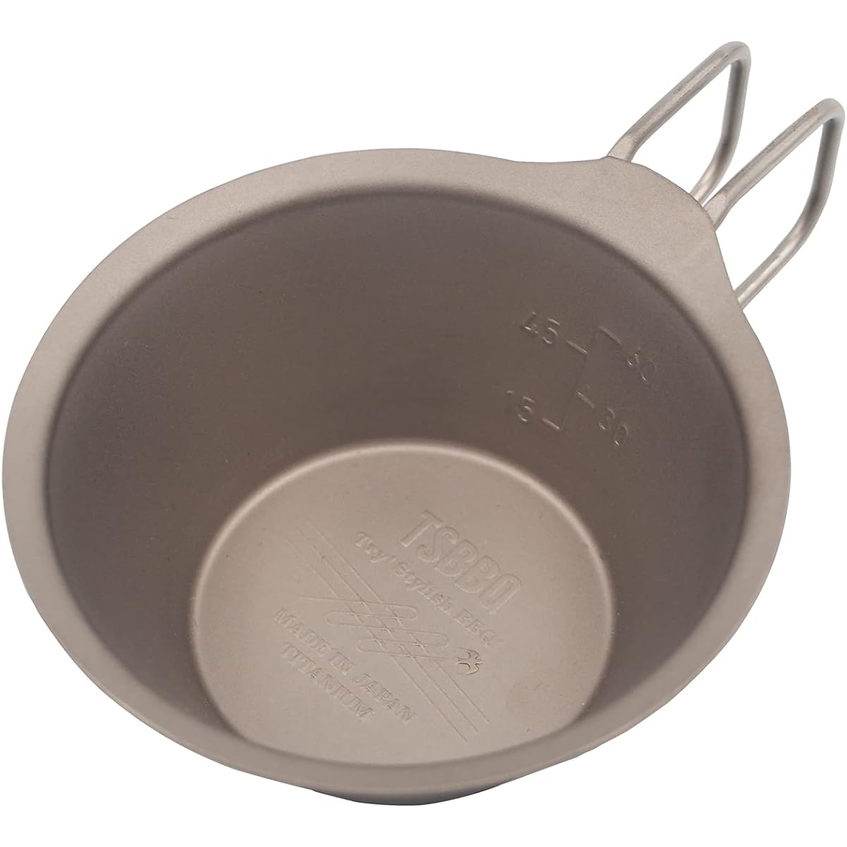 TSBBQ Pure Titanium Sierra Cup [Made in Tsubame-Sanjo] (Titanium Shella Cup 100 TSBBQ-027) A titanium Sierra cup that has no curly edges, has a smooth texture, drains well, and has no metallic odor!