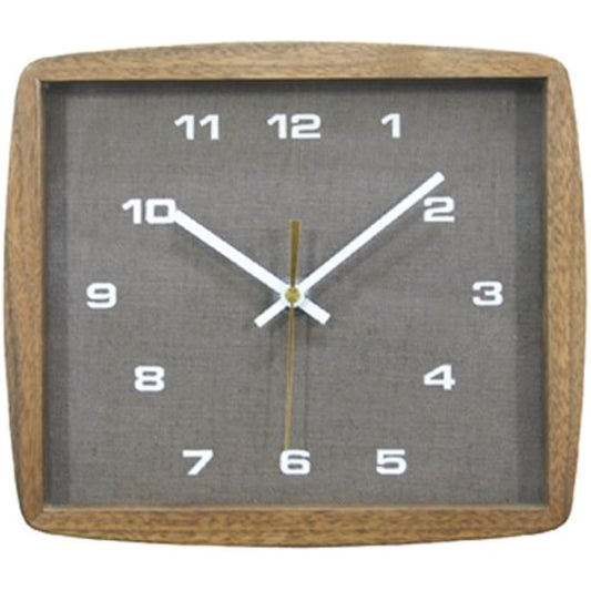 La-Luz Form Clock Brown 107981