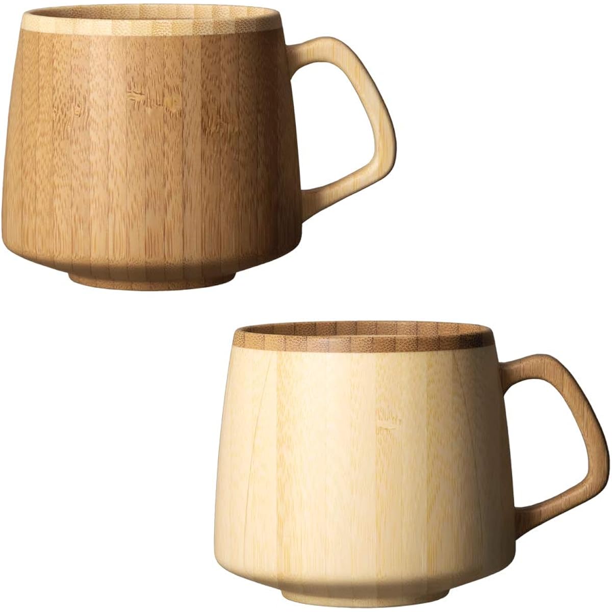 RIVERET Fran Mug 310ml Pair Set Dishwasher Safe White/Brown RV-207WB