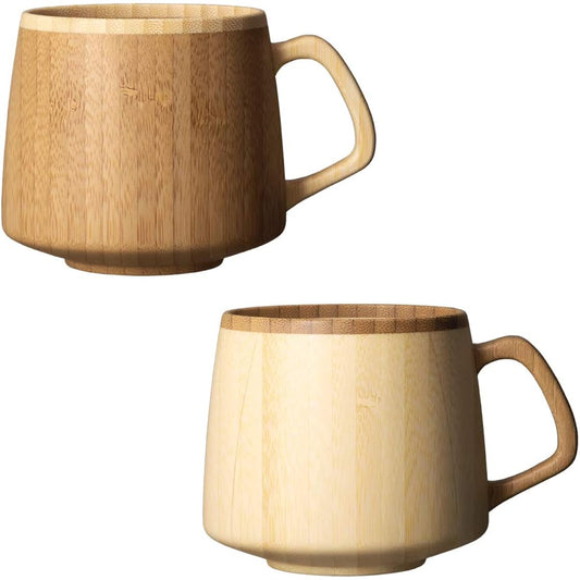 RIVERET Fran Mug 310ml Pair Set Dishwasher Safe White/Brown RV-207WB