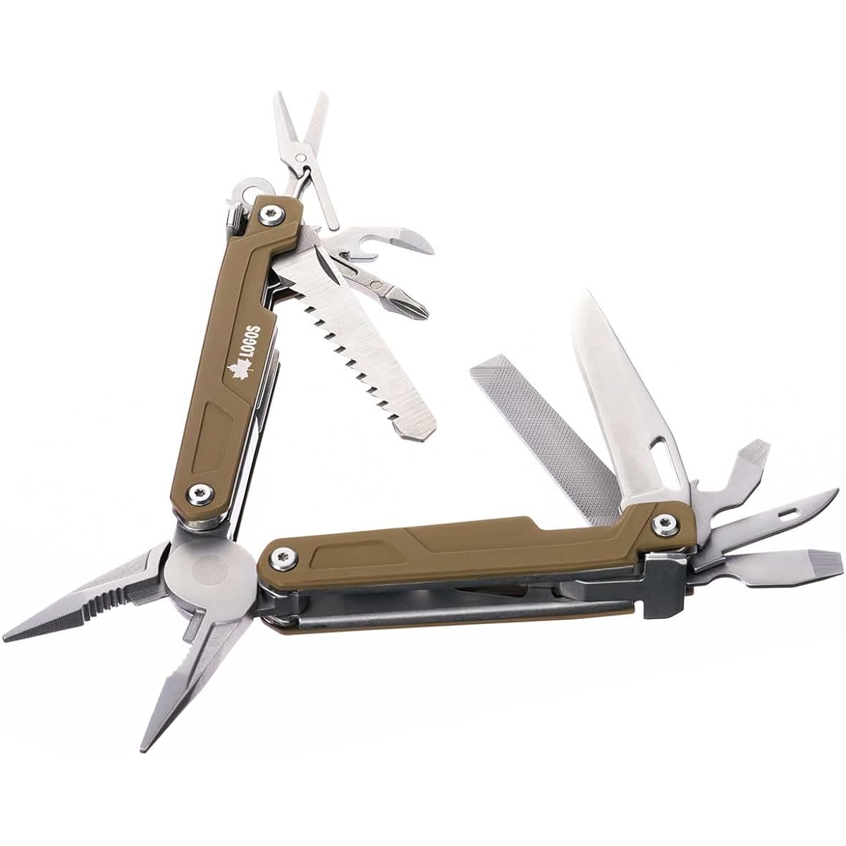 LOGOS LOGOS PRO Multi Tool 16 84330312 Brown Storage size (approx.) Width 4.2 x Depth 10.2 x Thickness 2.4 cm