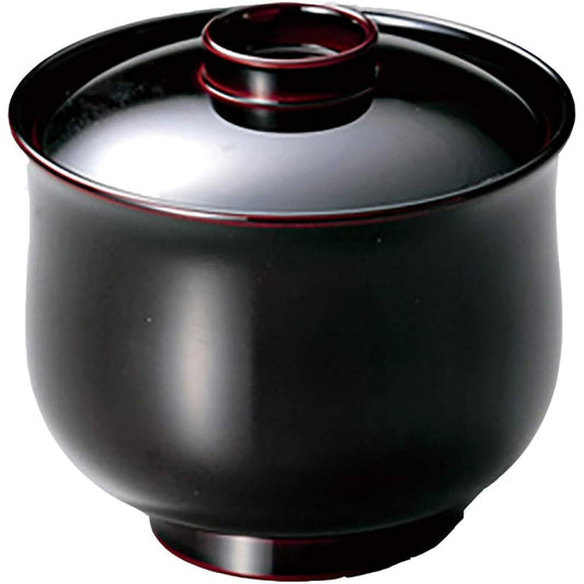 Echizen lacquerware Fuku type soup bowl, small, approx. 9cm, set of 5, Tame 10-01404