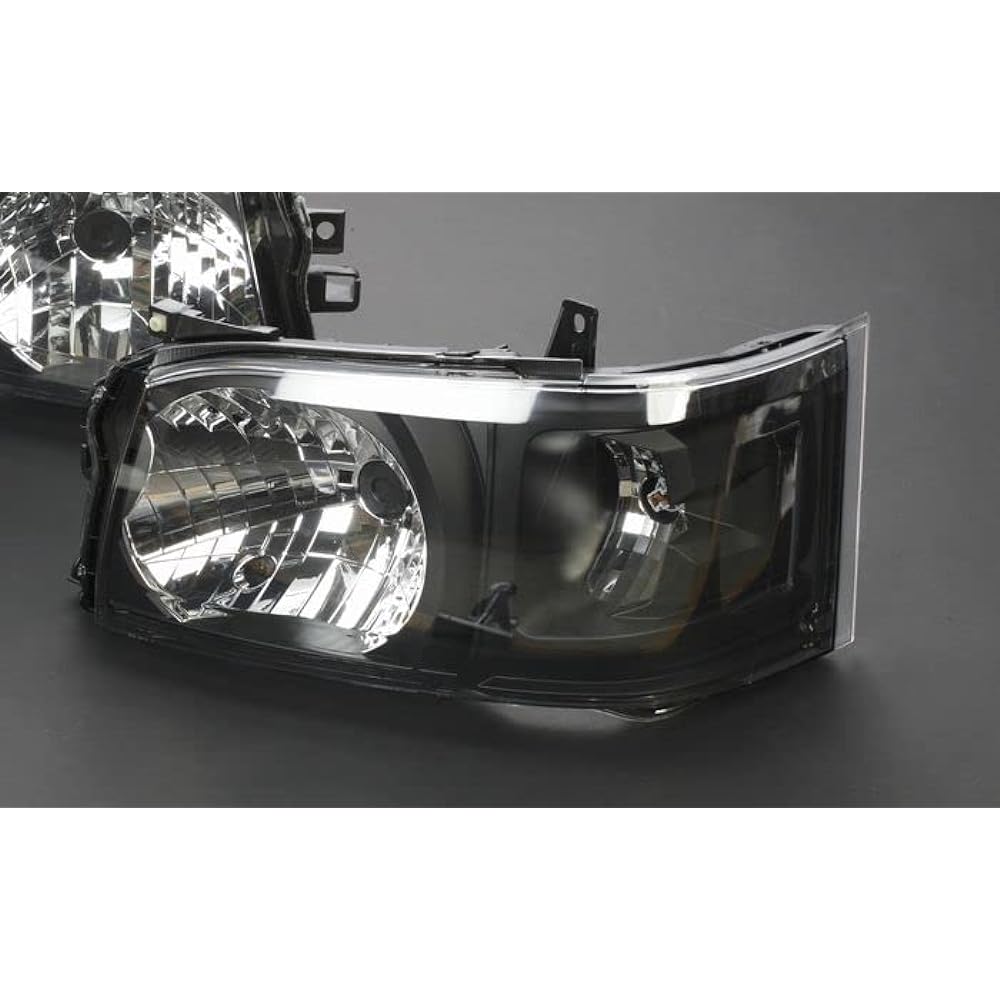 Rim DEPO crystal headlight assembly [Matte BK] Genuine levelizer transplant model for 200 series Hiace 1/2 type (until June 2010) 212-11H1PXRDEM2