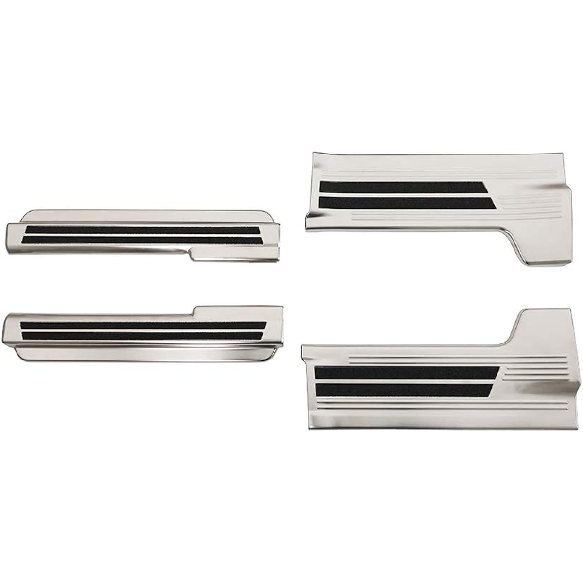 Samurai Produce Suzuki Solio Solio Bandit MA47S MA37S MA27S Exclusive Scuff Plate Side Step Front Rear Set 4P Silver Hairline