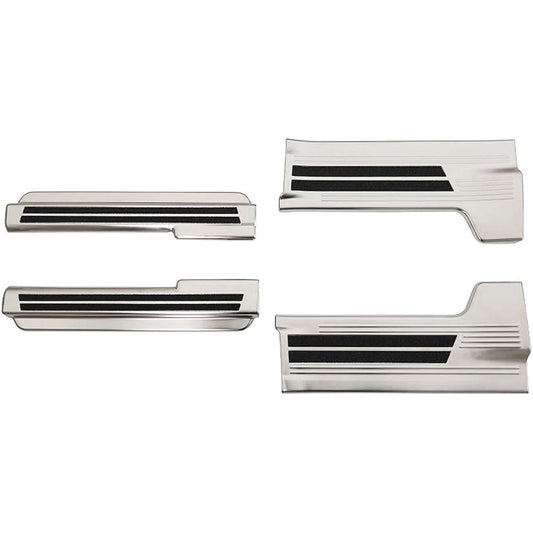 Samurai Produce Suzuki Solio Solio Bandit MA47S MA37S MA27S Exclusive Scuff Plate Side Step Front Rear Set 4P Silver Hairline