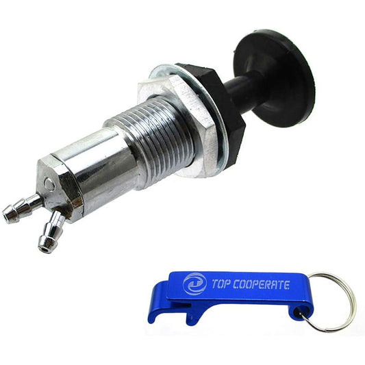 TC-Motor Plunger Primer Fuel Pump Compatible with 1/8" Fuel Line for Polaris SkiDoo Honda Kawasaki Yamaha Snowmobile ATV Quad