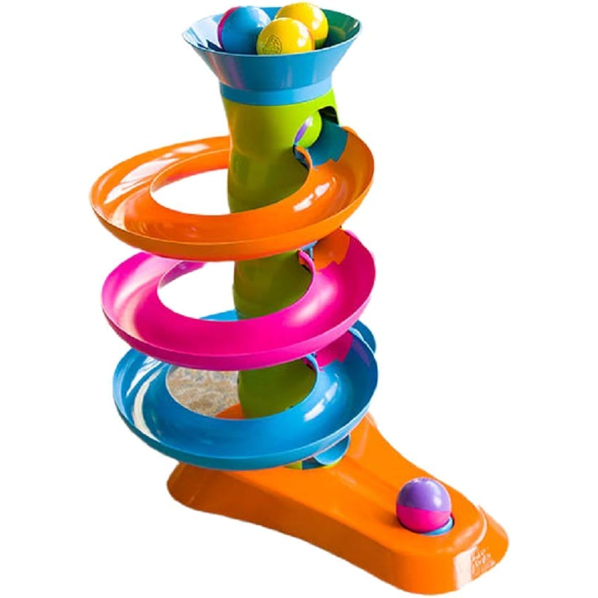 Fat Brain Toys Baby Toy Roll Again Tower Infant Educational Toy [Genuine Product]