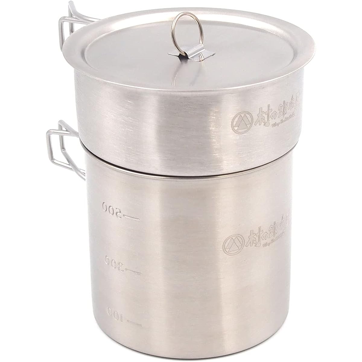 [Made by Tsubame Sanjo] Village Blacksmith 2WAY Stainless Steel Solo Rice Cooker (Rice Cooker Set) with Storage Bag MK-6026 You can cook rice on the lower shelf and cook on the upper shelf at the same time!