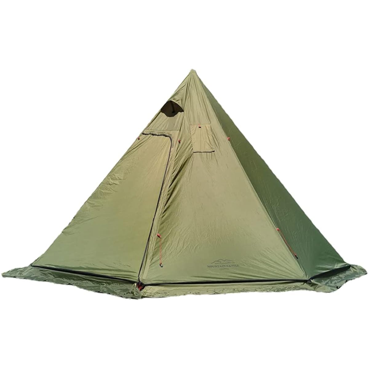 Kadahis One Pole Tent for 2-3 People, Ultra Lightweight, Includes Snow Skirt, 1.6kg, Easy to Set Up, For Disaster Prevention, Outdoor Equipment, For Camping, Beach, Cherry Blossom Viewing, Sports Festivals, Mountain Climbing, Chimney Hole Guard Included