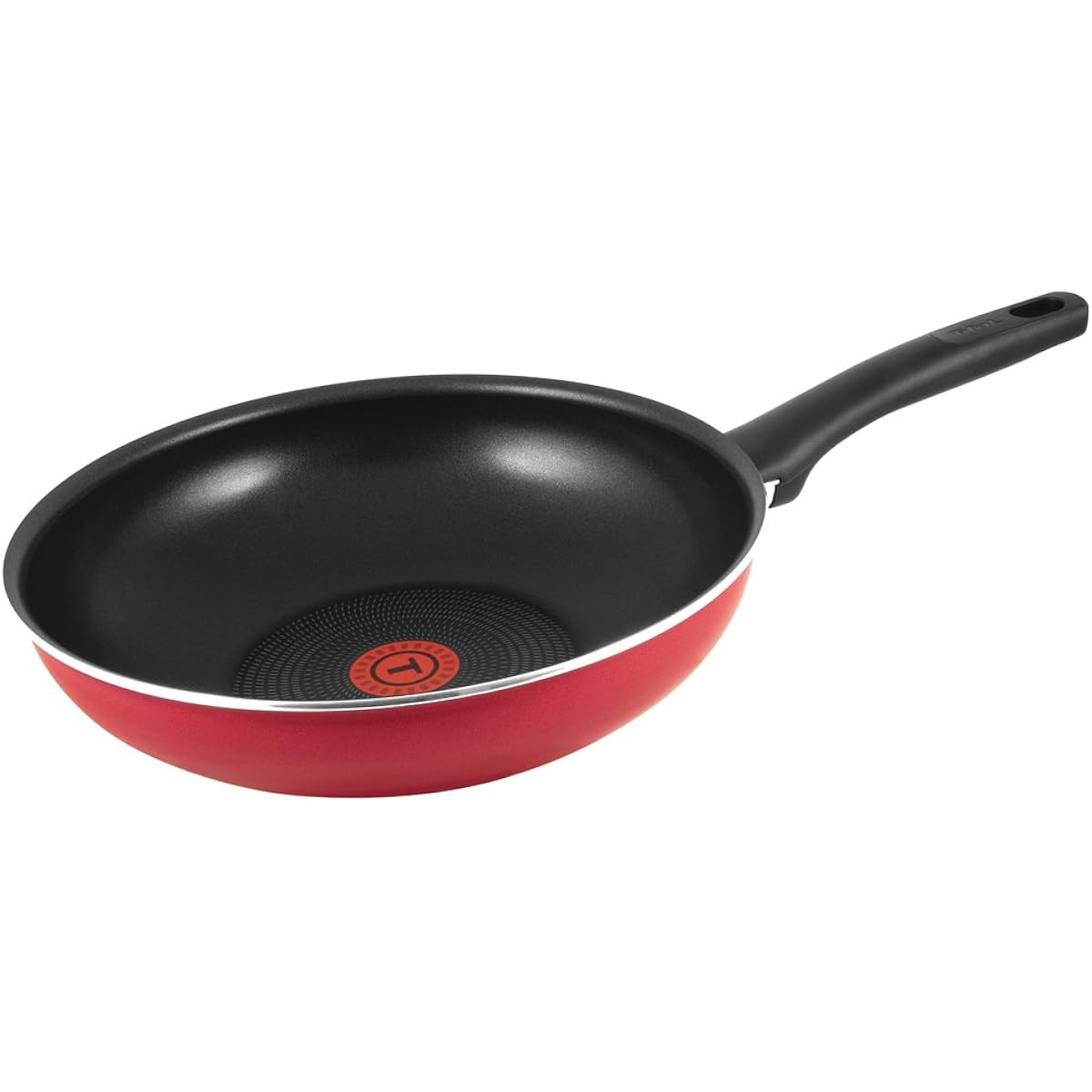 Tefal Stir Fry Pot 28cm Deep Frying Pan for Gas Fire Only "Fairy Rose Wok Pan" Powerglide 4 Layer Coating C50019 with Handle T-fal [Non-IH Compatible]