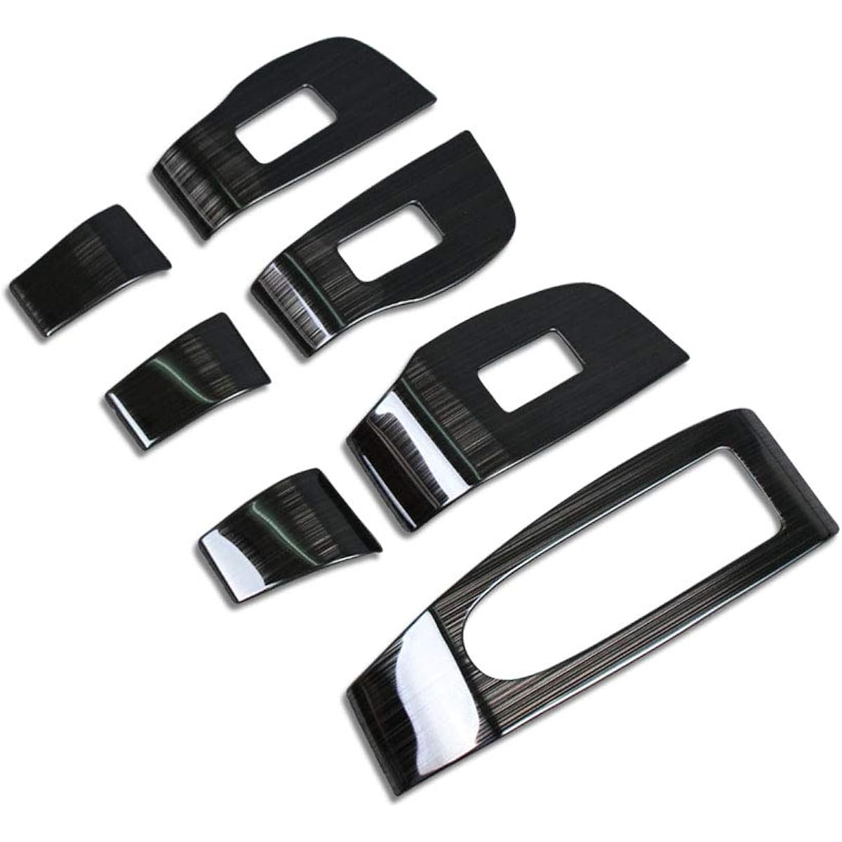 RUIQ New Mazda 3 Sedan/Fastback BP Series 2019.06~ Interior Door Window Button Switch Panel Cover for Garnish Mazda3 Mazda 3 Only Design (Black)