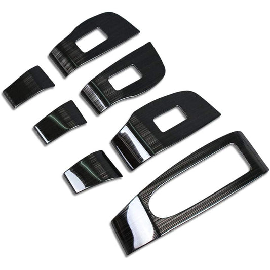 RUIQ New Mazda 3 Sedan/Fastback BP Series 2019.06~ Interior Door Window Button Switch Panel Cover for Garnish Mazda3 Mazda 3 Only Design (Black)