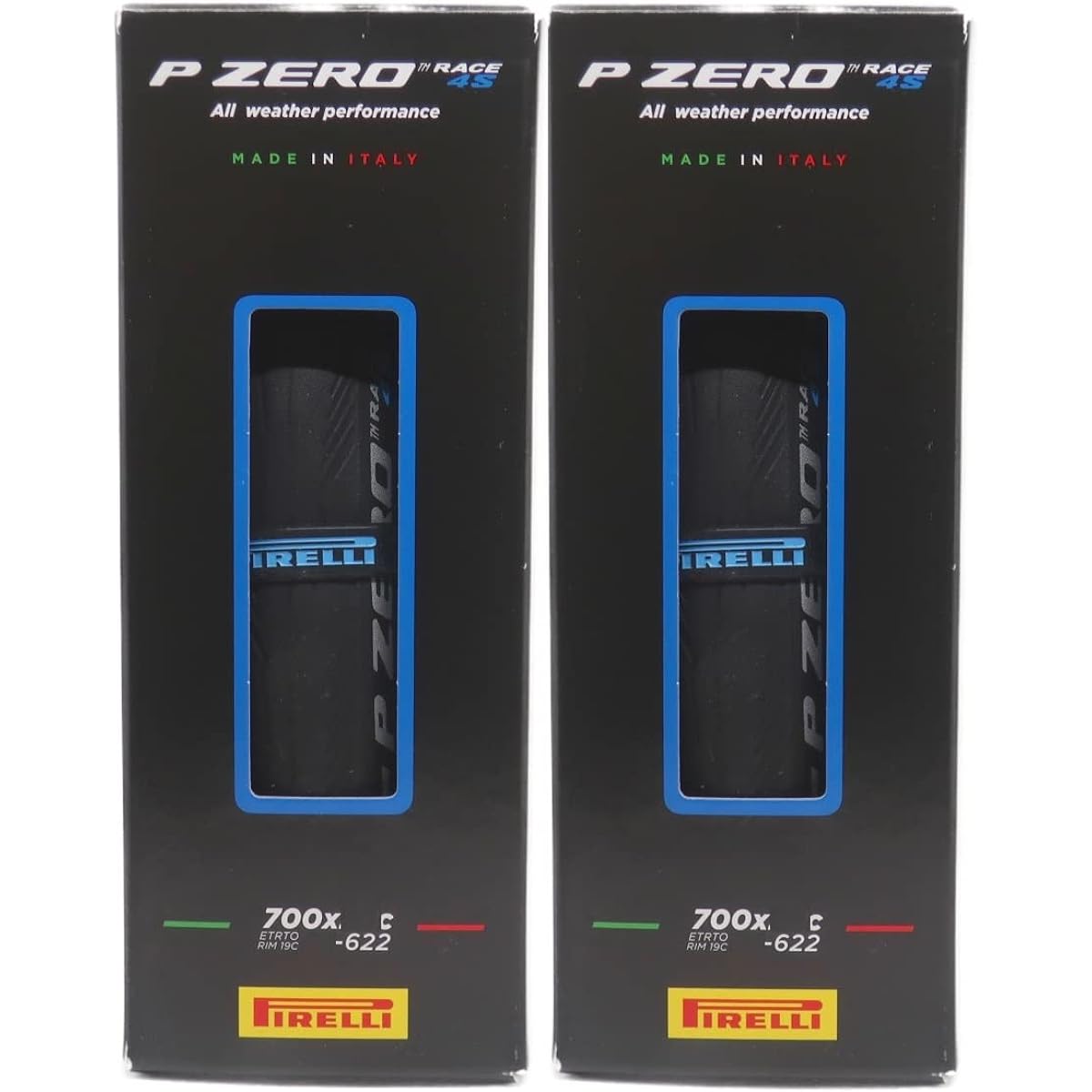 Set of 2 PIRELLI P ZERO RACE 4S Clincher Tire 700c WO [Parallel Import]